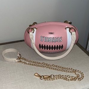 Adorable Pink Football Satchel or Crossbody